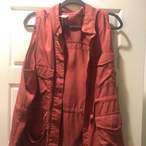 Faded Glory Burnt Orange Utility Vest